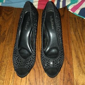 Kelly & Katie Black Sequenced Heels